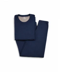 Conjunto De Pijama De Polar Azul Hombre, (modelo  P32255-6)     