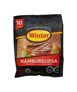 Bolsa De Hamburguesas De Vacuno Winter De 50g X 10 Unidades.