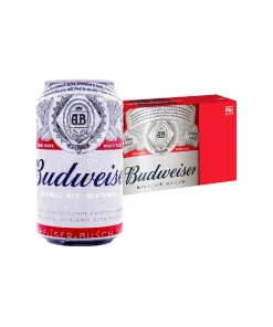 Cerveza Budweiser 5°, Pack Lata 354cc X 24unid.