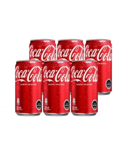Bebida Coca Cola Original Lata, Pack De 6 Unid. X 220cc.