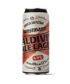 Cerveza Kunstmann valdivia pale Lager 5,2°, 470ml.