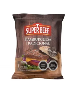 Hamburguesa De Vacuno Y Cerdo Super Beef Tradicional, 100g