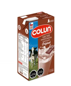 Leche Semidescremada Original Sabor Chocolate Colun, 1 Lts.