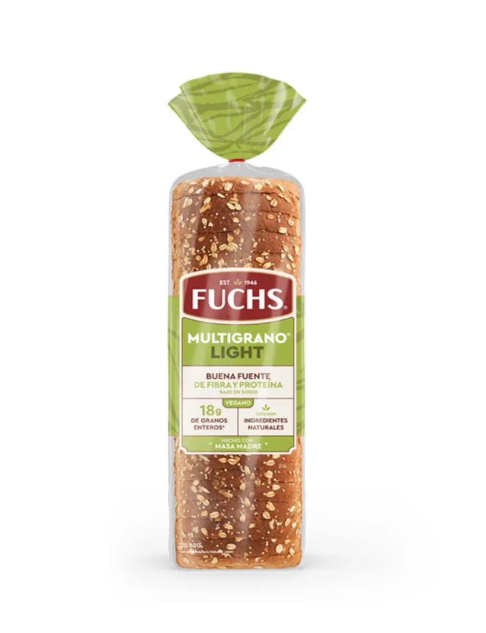 Pan De Molde Integral Multigranos Fuchs, 620g Pan De Molde Integral Multigranos Fuchs, 620g