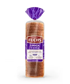 Pan De Molde Linaza Chía Fuchs, 600g.