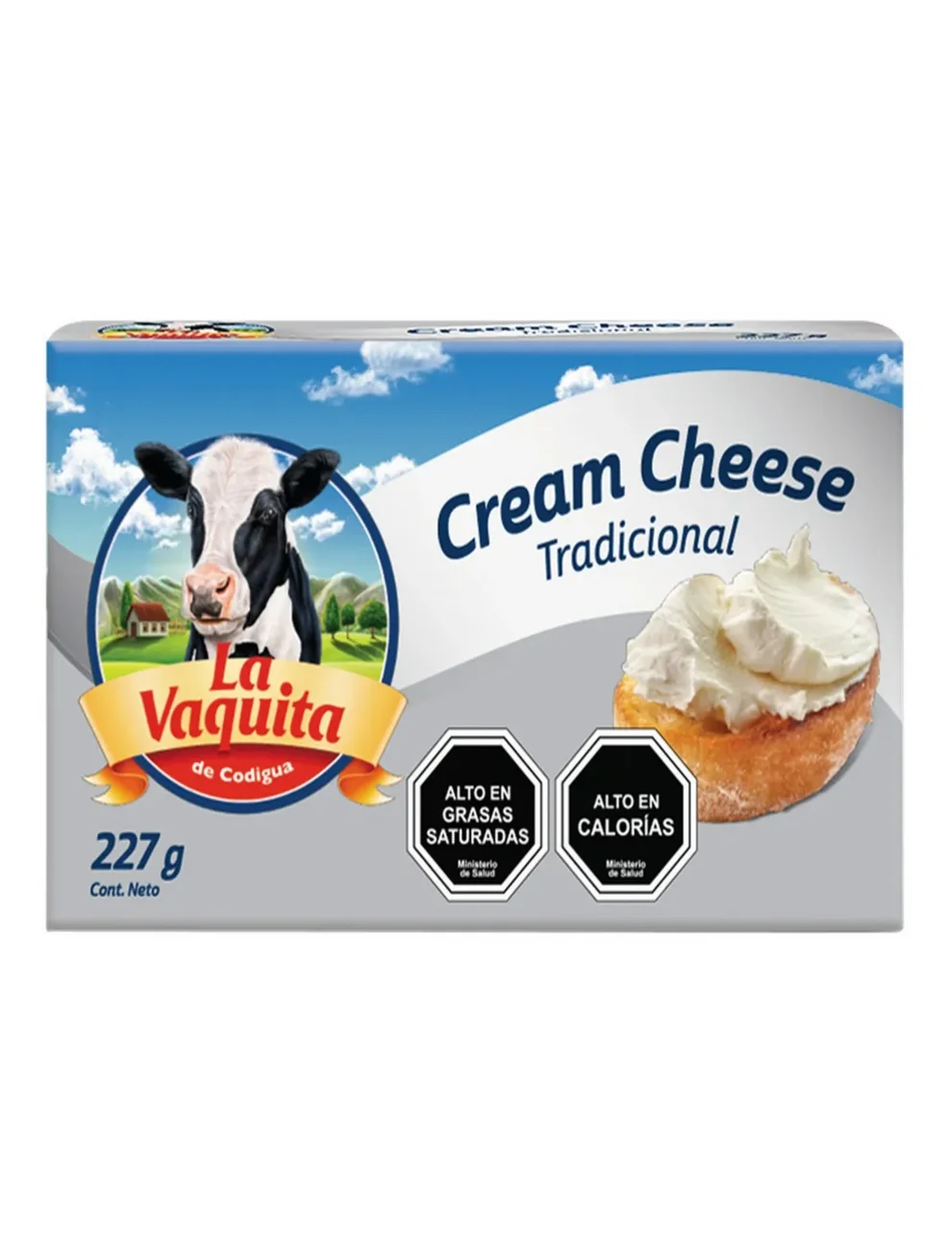 Queso Crema Tradicional La Vaquita, 227g. Queso Crema Tradicional La Vaquita, 227g.
