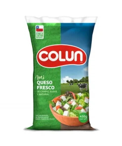 Queso Fresco En Trozo Colun, 450g.