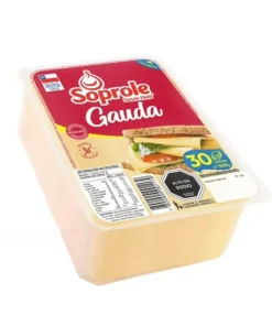 Queso Gauda Laminado Soprole, 500g.