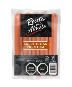 Salchicha Premium Receta Del Abuelo 15 Unid. 750g.