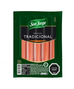 Salchicha Tradicional San Jorge 5unid. 250g.