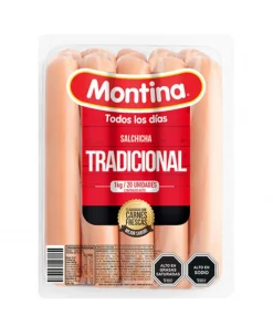 Salchichas Tradicionales Montina 20unid. 1kg