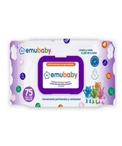 Toallitas Húmedas Para Bebé Emubaby Perfumadas Y Resistentes, 75 Unid.