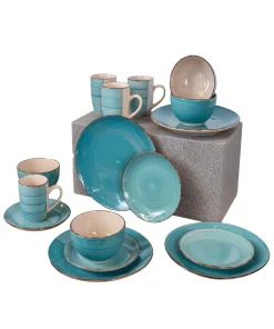 Juego De Vajilla Estilo Azul Y Blanco, 16 Pcs.
