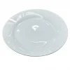 Plato Llano De Loza Blanco Clásico 22,6cm