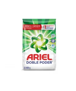 Detergente En Polvo Ariel Doble Poder, 400g