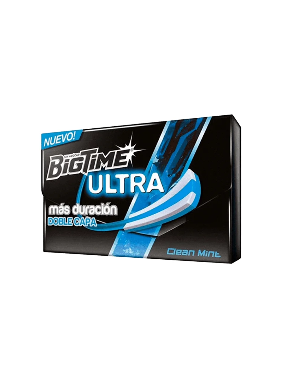 Chicle Bigtime Ultra Clean Mint Sin Azúcar De Arcor, 12 Un. X 24g Chicle Bigtime Ultra Clean Mint Sin Azúcar De Arcor, 12 Un. X 24g