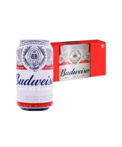 Cerveza Budweiser 5°, Pack Lata 354cc X 18unid.
