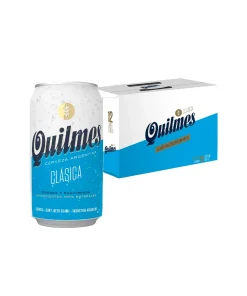 Cerveza Quilmes Clásica  Lata, 354cc X 12 Unidades