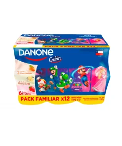 Pack De Yoghurt Calán Surtido Danone, 12 Un X 110g.