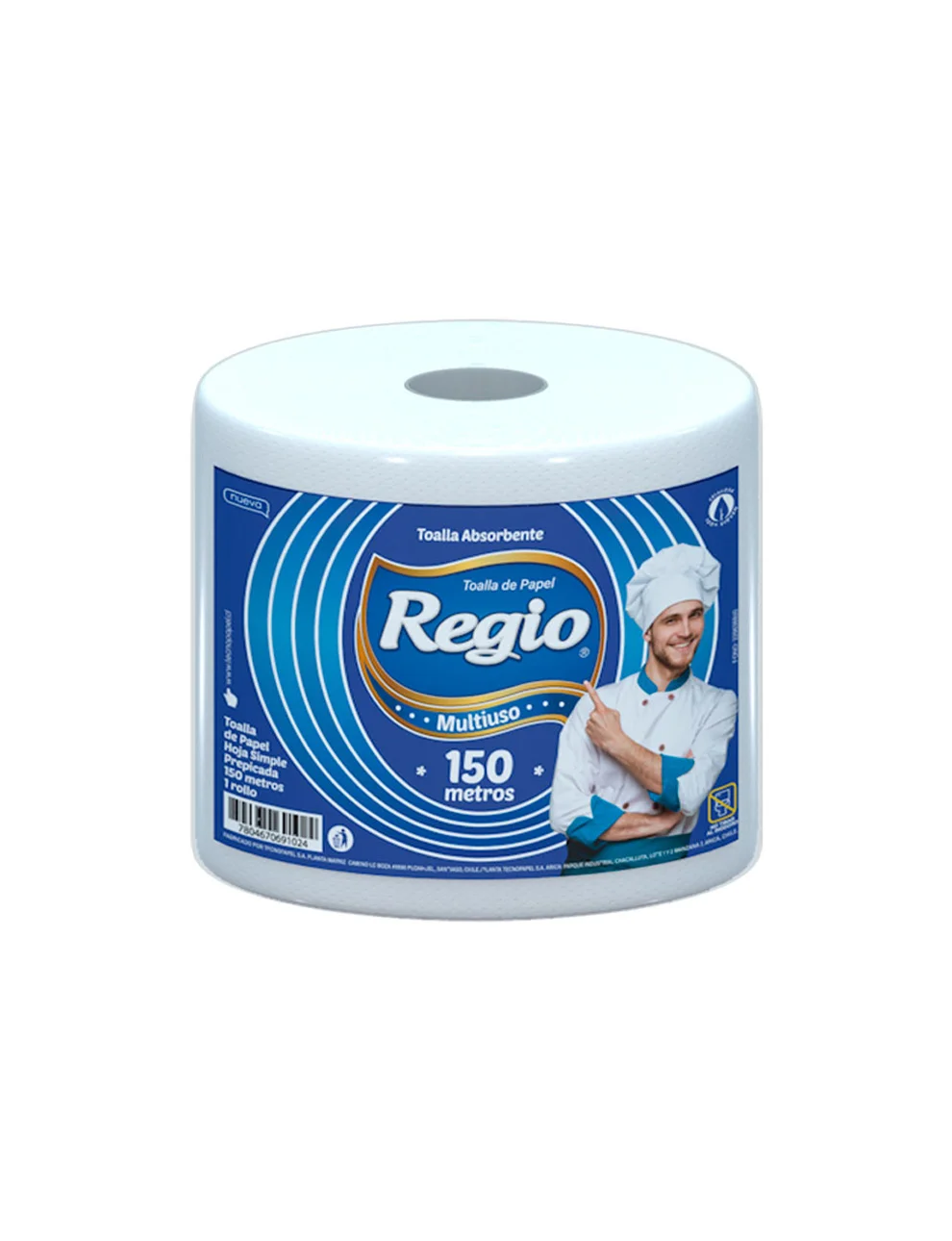 Toalla De Papel Regio Multiuso Hs Prepicada, 1 Unidad X 150mts. Toalla De Papel Regio Multiuso Hs Prepicada, 1 Unidad X 150mts.