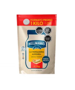 Mayonesa Hellmanns Regular Doypack, 1 Kg