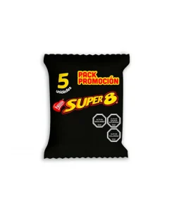 Galleta Oblea Super 8 Bañada Con Chocolate Nestlé  5 Un. X 29 G