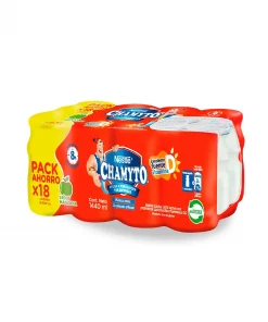 Bebida Láctea Con Probióticos Chamyto Sabor Manzana, Pack De 18un. X 80ml