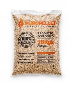 Pellet De Pino Radiata Ecológico Puropellet, 18kg