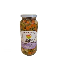 Mix De Verduras Cocidas Aruna Frasco 535g Netos (drenado 400g)